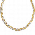 Collier Chaîne Tressée Dorée – Élégant